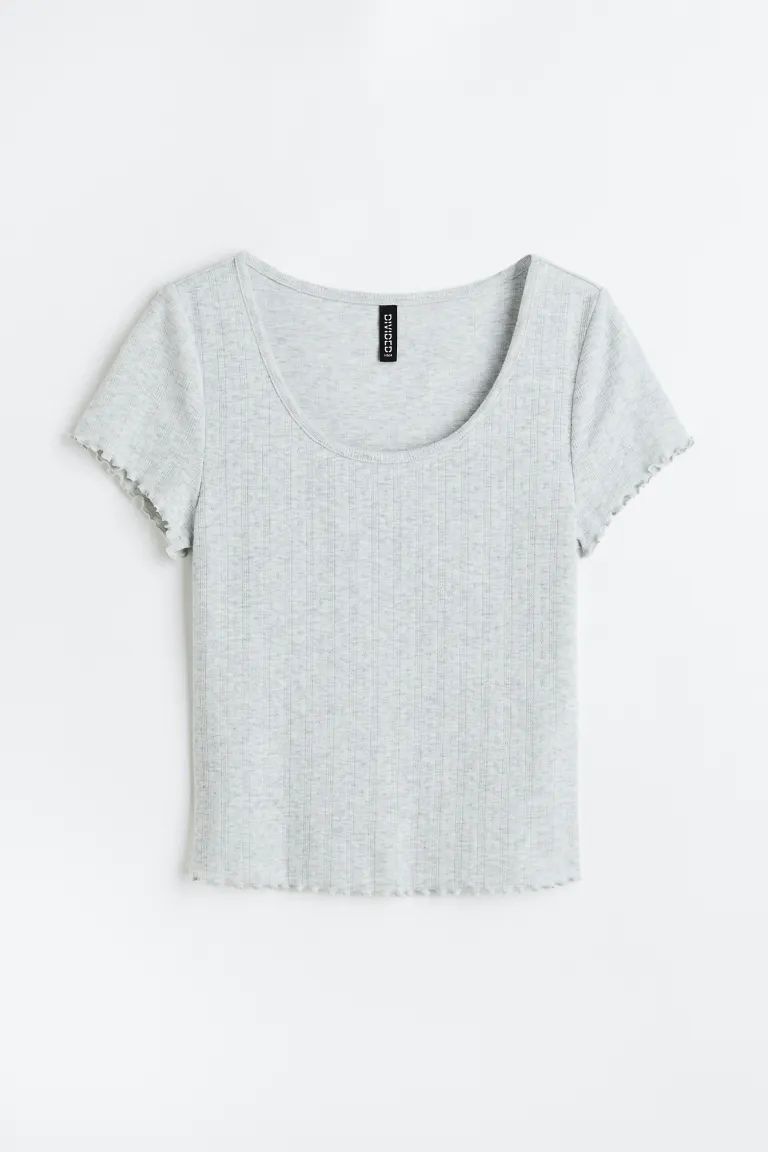 Pointelle Jersey Top | H&M (US + CA)