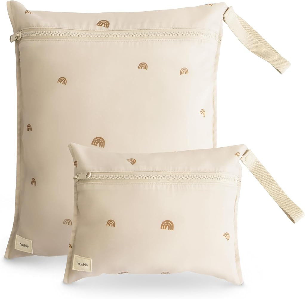 mushie Water Resistant Wet Bags | Large & Small Reusable Storage Bag for Baby Items and Travel | ... | Amazon (US)