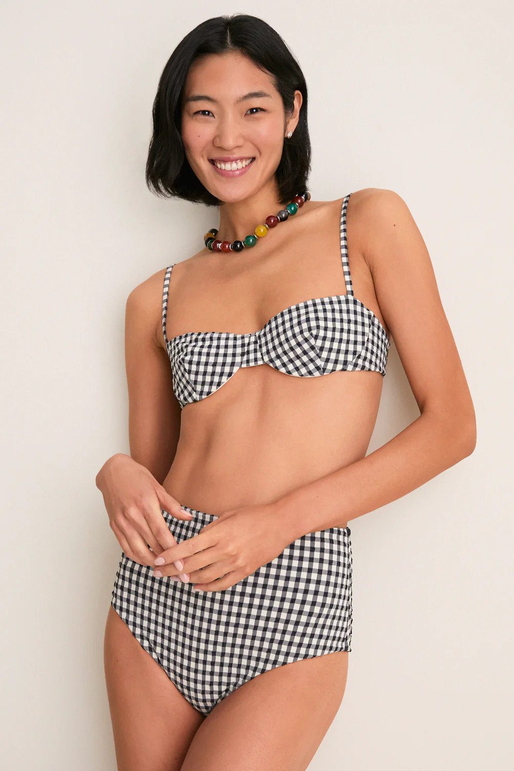 Tuxedo Plaid Ingrid Bikini Top | Tuckernuck (US)