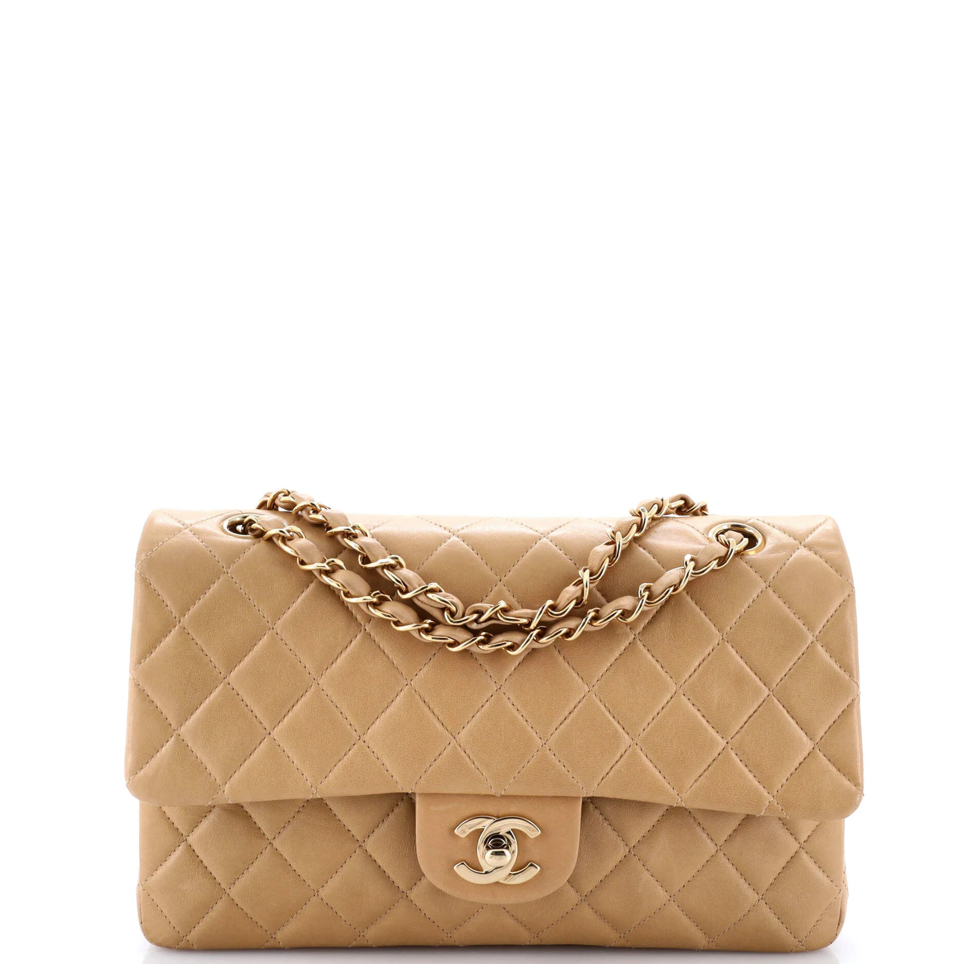 Pre-Loved Chanel Classic Double Flap Bag Quilted Lambskin Medium | Zulily