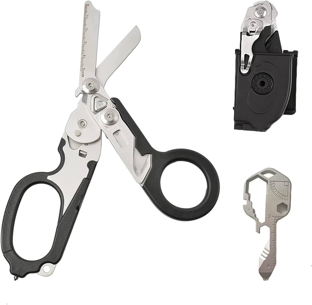 6in1 Trauma Shears,Raptor Emergency Shears,Emergency Shears with Strap Cutter and Glass Breaker a... | Amazon (US)