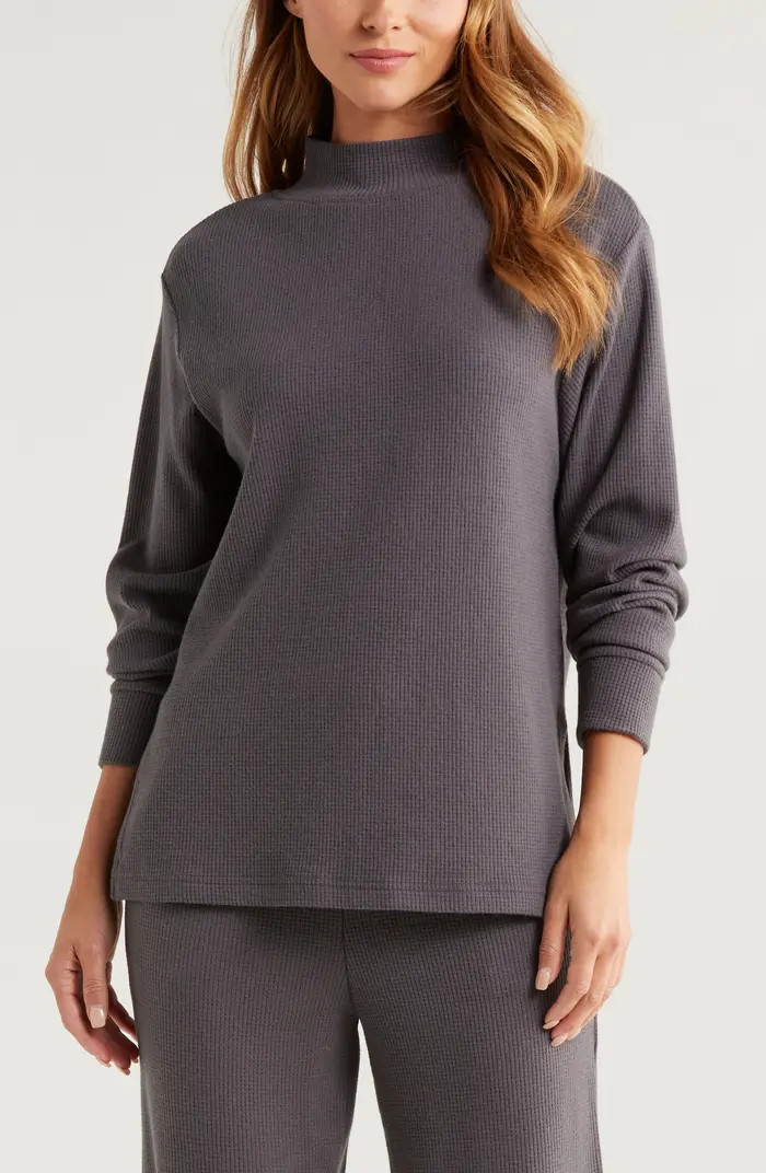 Zella Cozy Waffle Knit Tunic | Nordstrom | Nordstrom