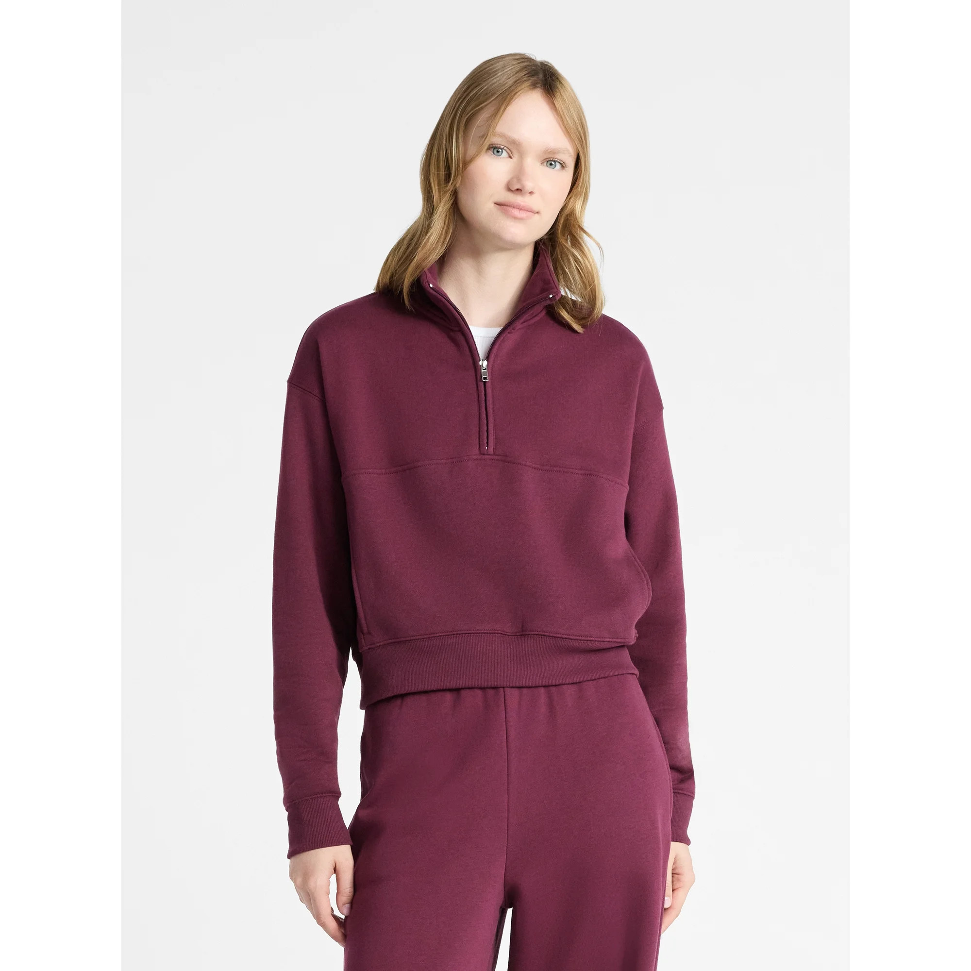No Boundaries Fleece Half Zip Pullover, Women's | Walmart (US)