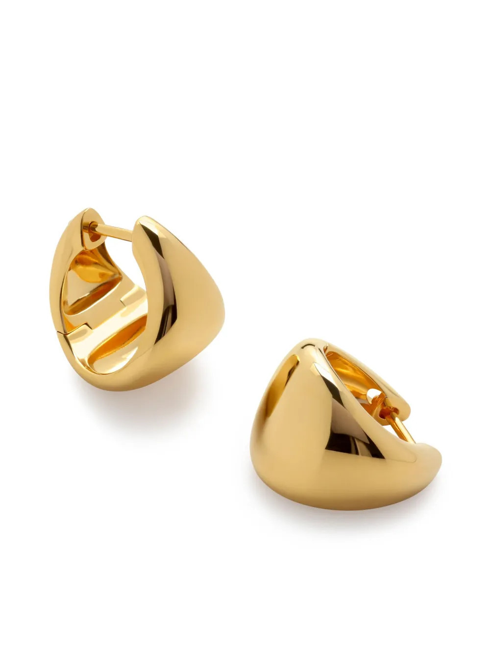 Monica Vinader small tapered hoop earrings - Gold | Farfetch Global