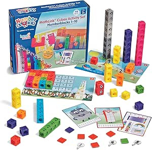 hand2mind MathLink Cubes Numberblocks 1-10 Activity Set, 30 Preschool Learning Activities, Counti... | Amazon (US)