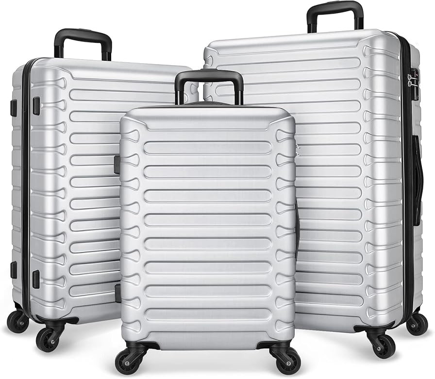 SHOWKOO Luggage Set Lightweight Clearance Expandable ABS Hardshell Durable Spinner Wheels 3 Piece... | Amazon (US)
