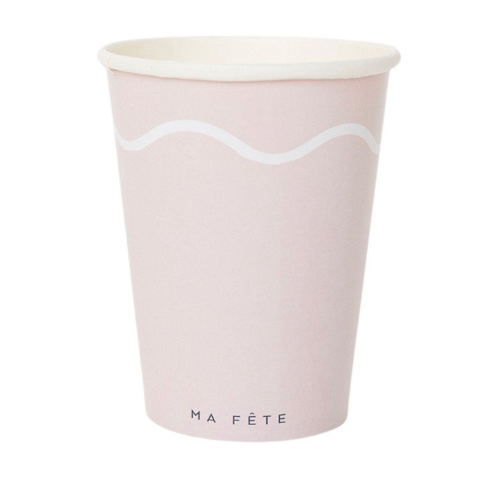 Signature Paper Cups, Pink & Mint (8) | Minted