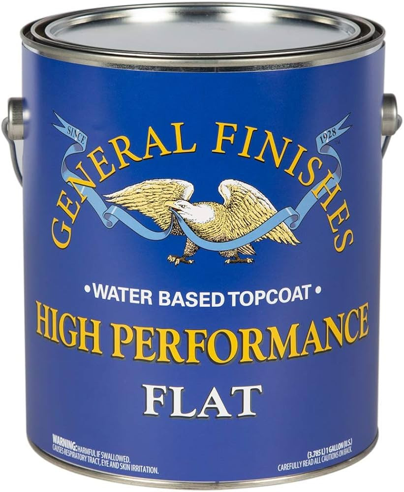 General Finishes High Performance Water Based Topcoat, 1 Gallon, Flat | Amazon (US)