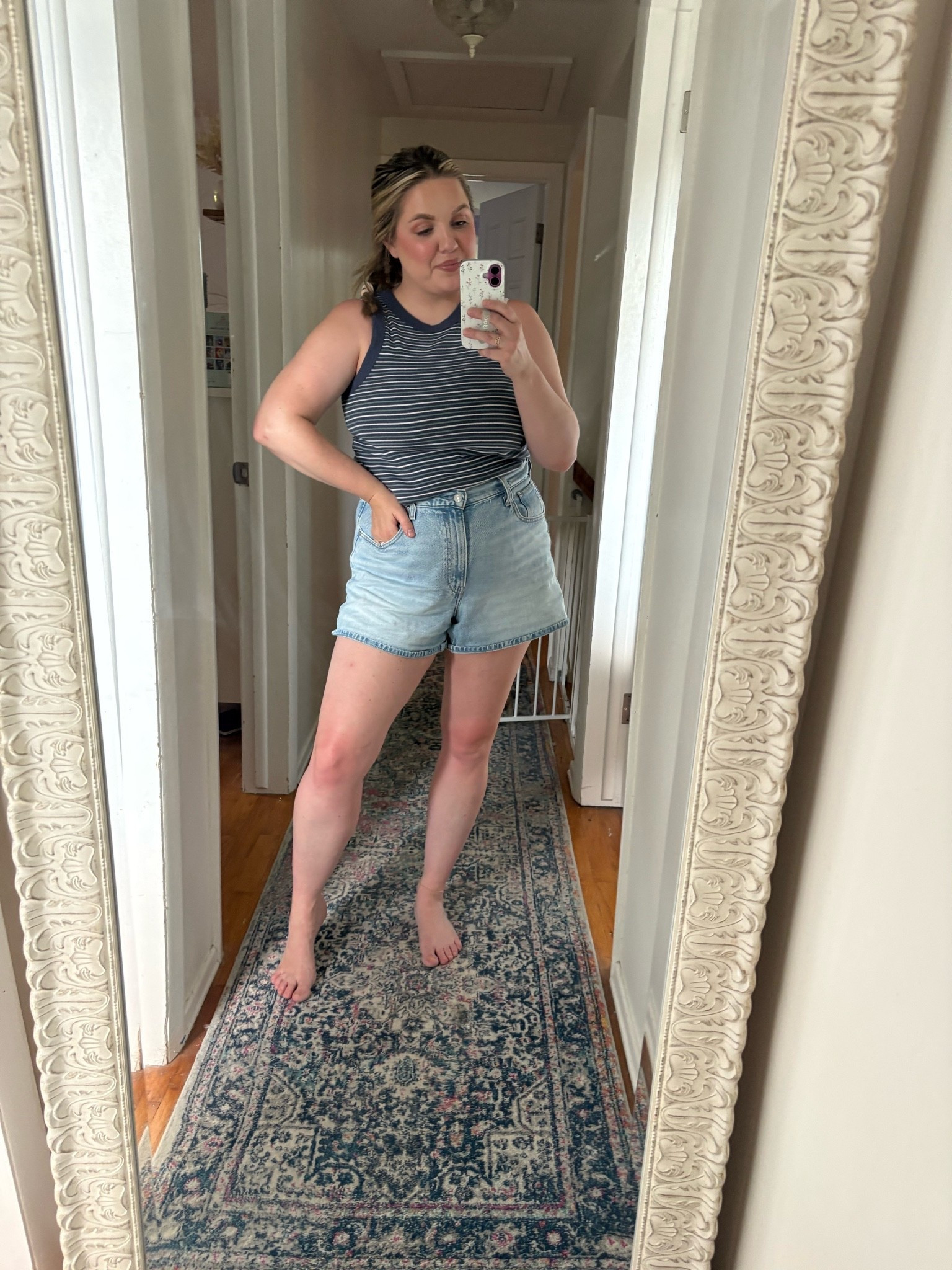 My current go to summer outfit. Easy to throw on, I’ve got this tank in several different colors. These shorts are my favorite buy of the summer. I love the wash and the cinch waist.

#LTKMidsize #LTKSaleAlert #LTKSeasonal