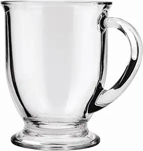 Anchor Hocking Café Glass Coffee Mugs, 16 oz, Set of 6 | Amazon (US)