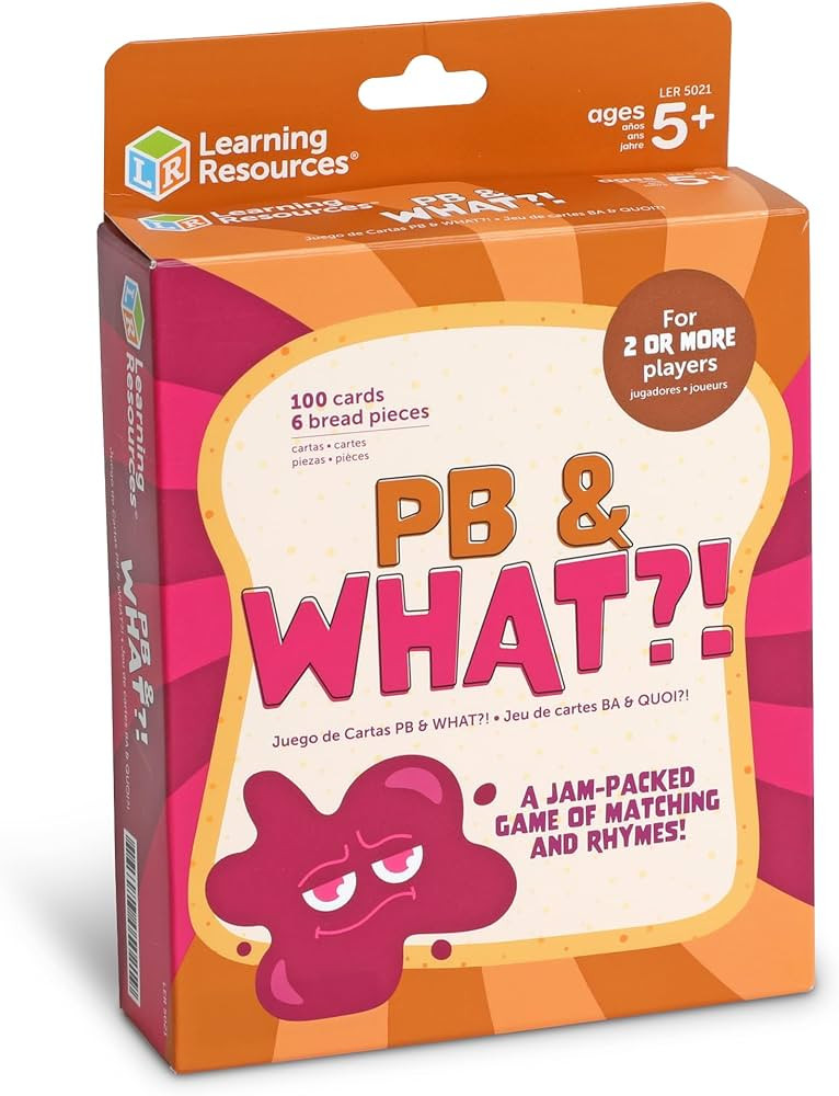 Learning Resources PB & What?! - Learn to Read Rhyming Games for Kids, Literacy Phonics Game, Ele... | Amazon (US)