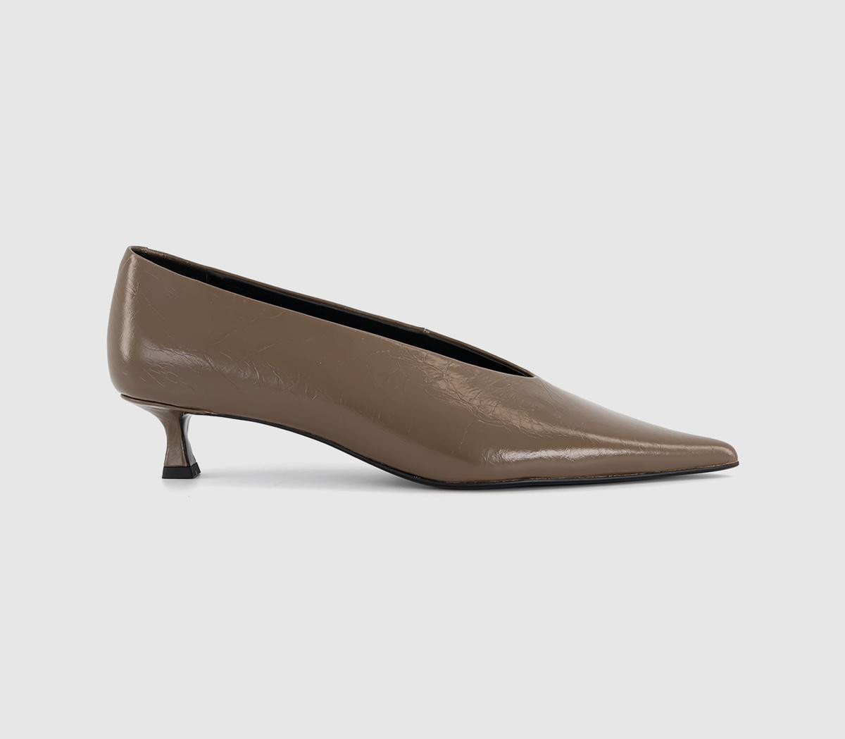 Tony Bianco Womens Cherry Kitten Heels Taupe Brown, 6 | Office Shoes (UK)