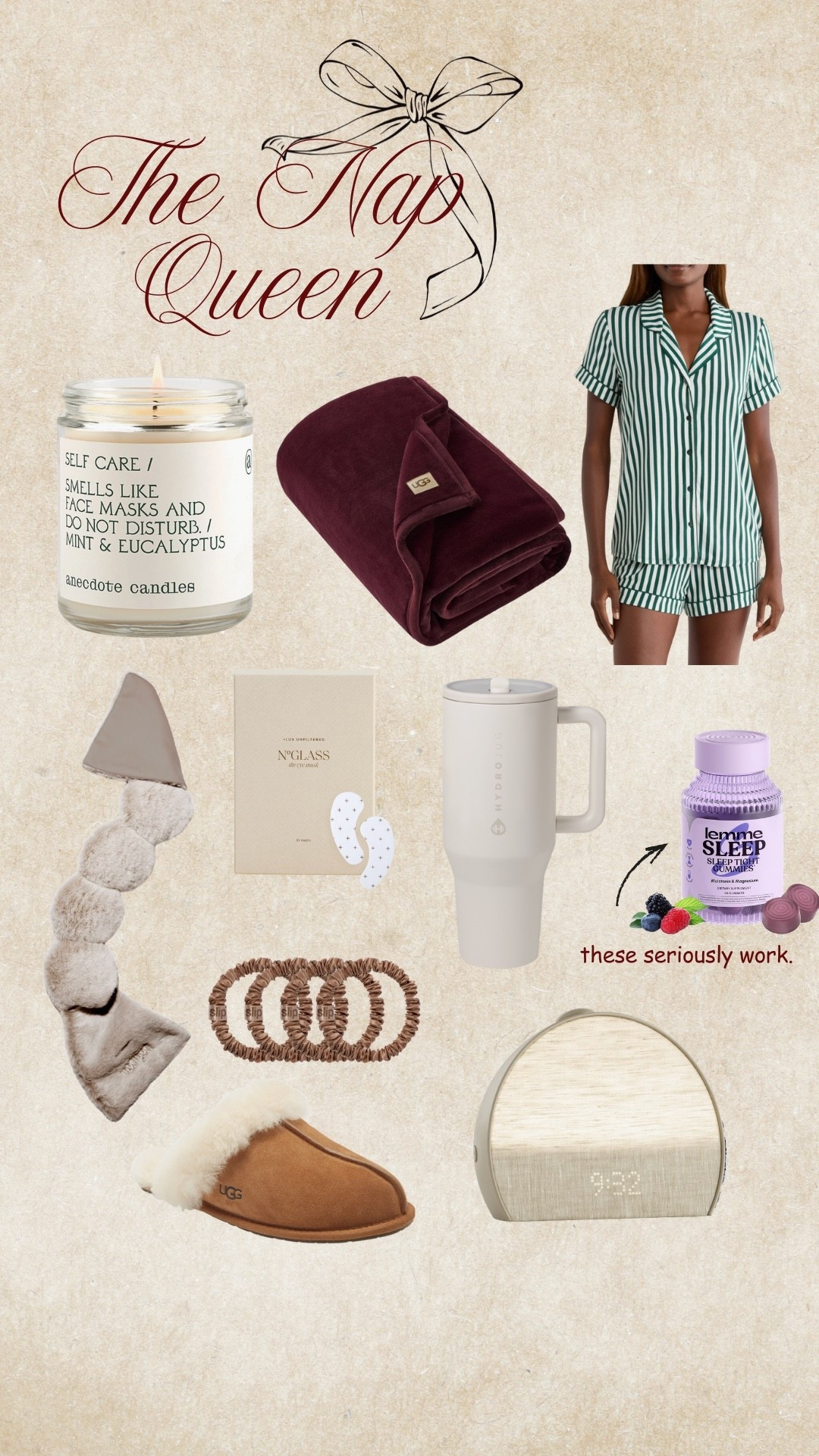 The nap queen • gift guide • nap essentials • holiday gift guide • 

#LTKselfcare #LTKHoliday #LTKGiftGuide