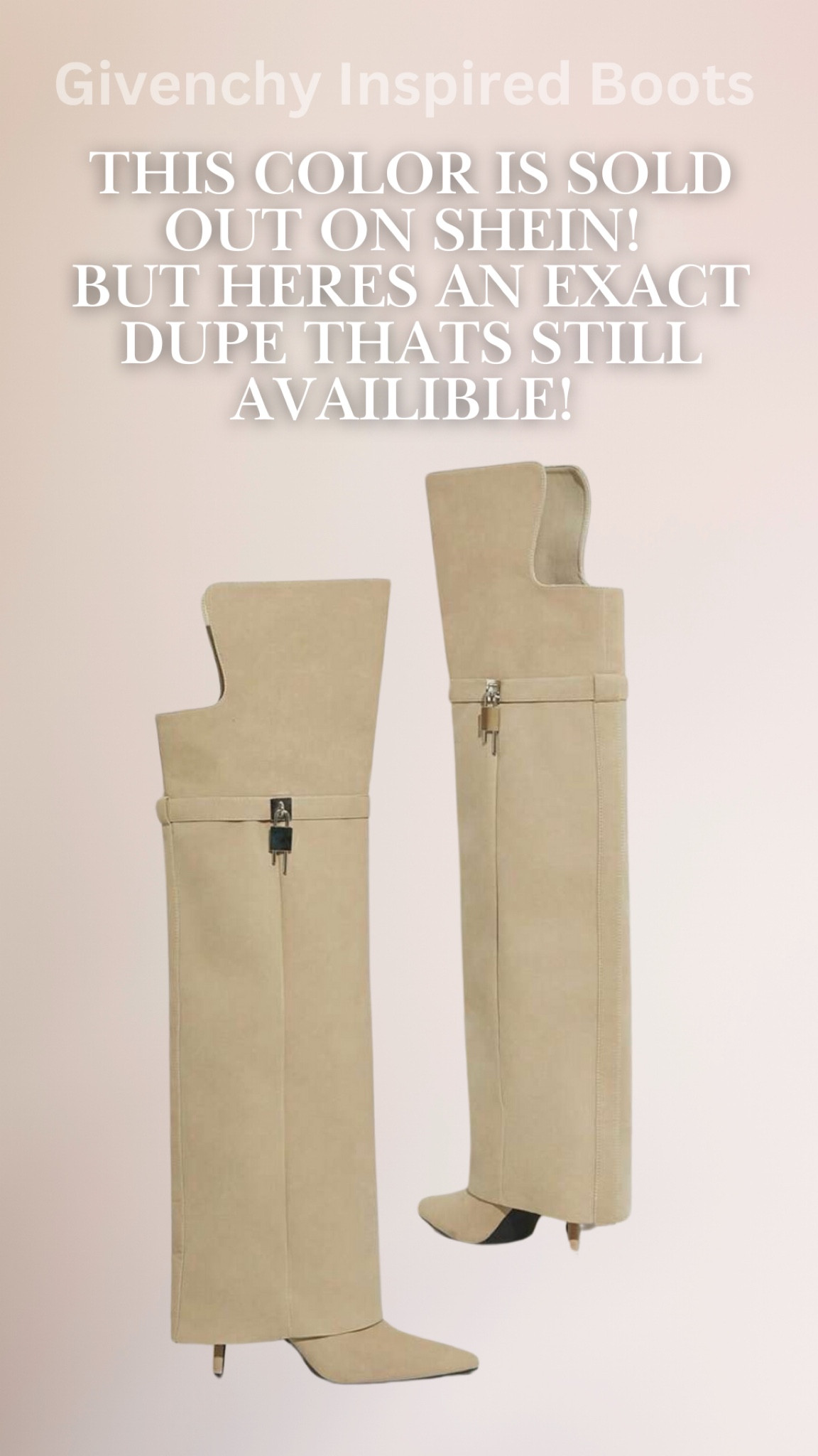 Givenchy inspired over the knee shark boots *get them before they’re sold out!on here too 😍 



Boots | boot season | knee high boots | thigh high boots | designer inspired | how to look expensive | affordable fashion | winter fashion | affordable luxury 

#LTKFindsUnder100 #LTKShoeCrush #LTKStyleTip