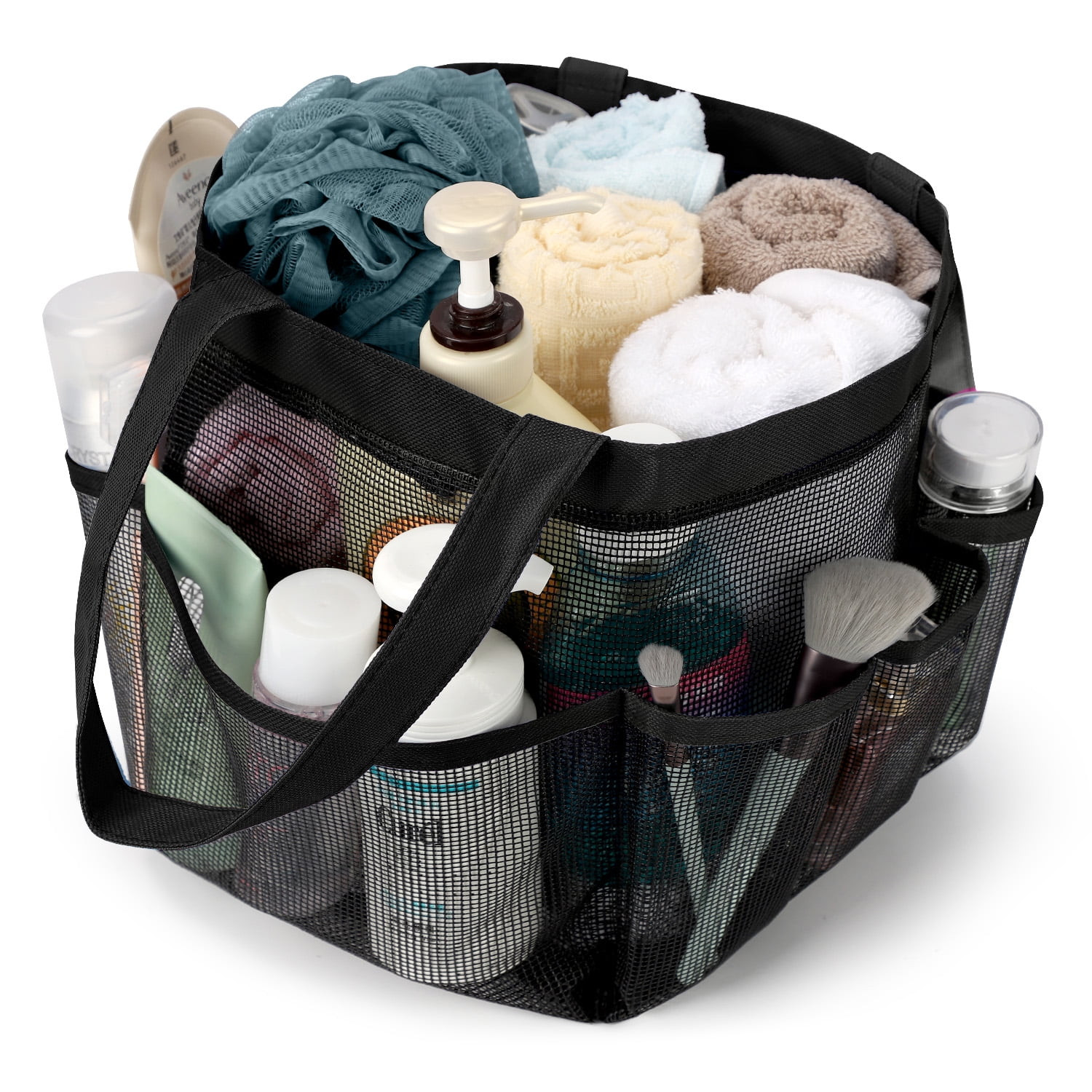 Livhil Mesh Shower Caddy Basket for College Dorm Room Essentials with 8 Storage Pockets, Hanging ... | Walmart (US)