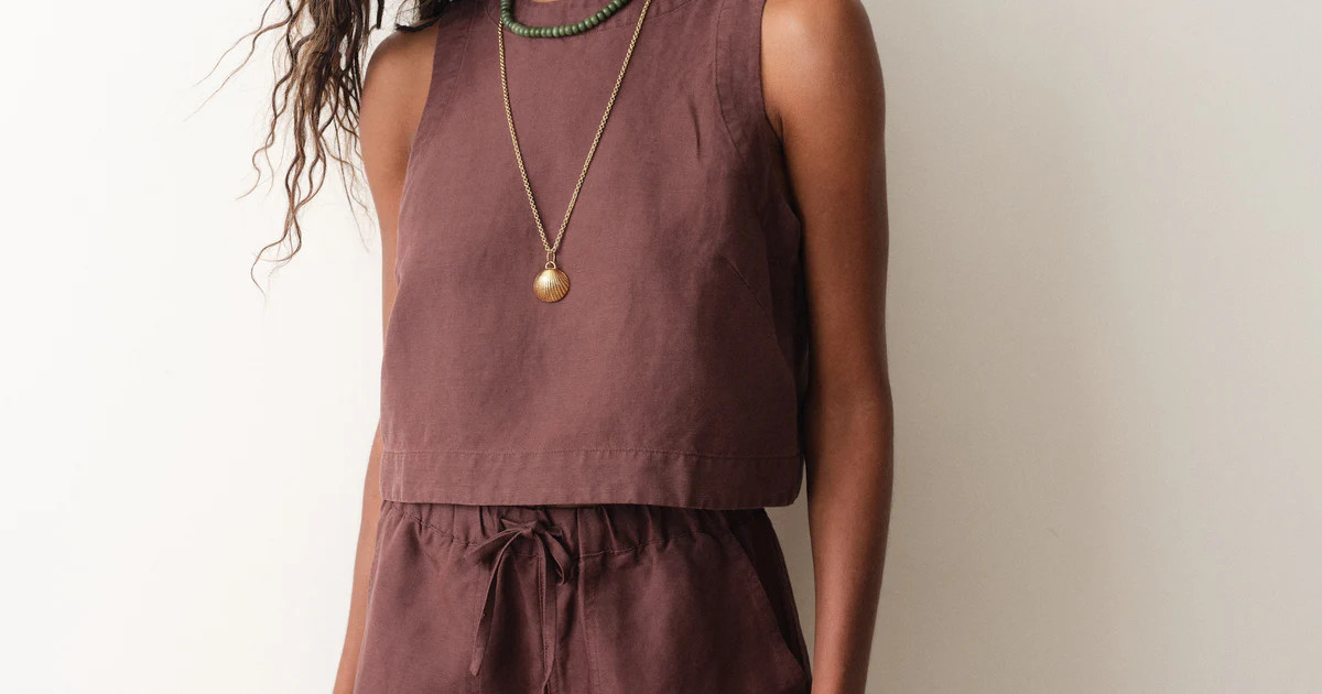 Quinn Linen Tank | Marine Layer