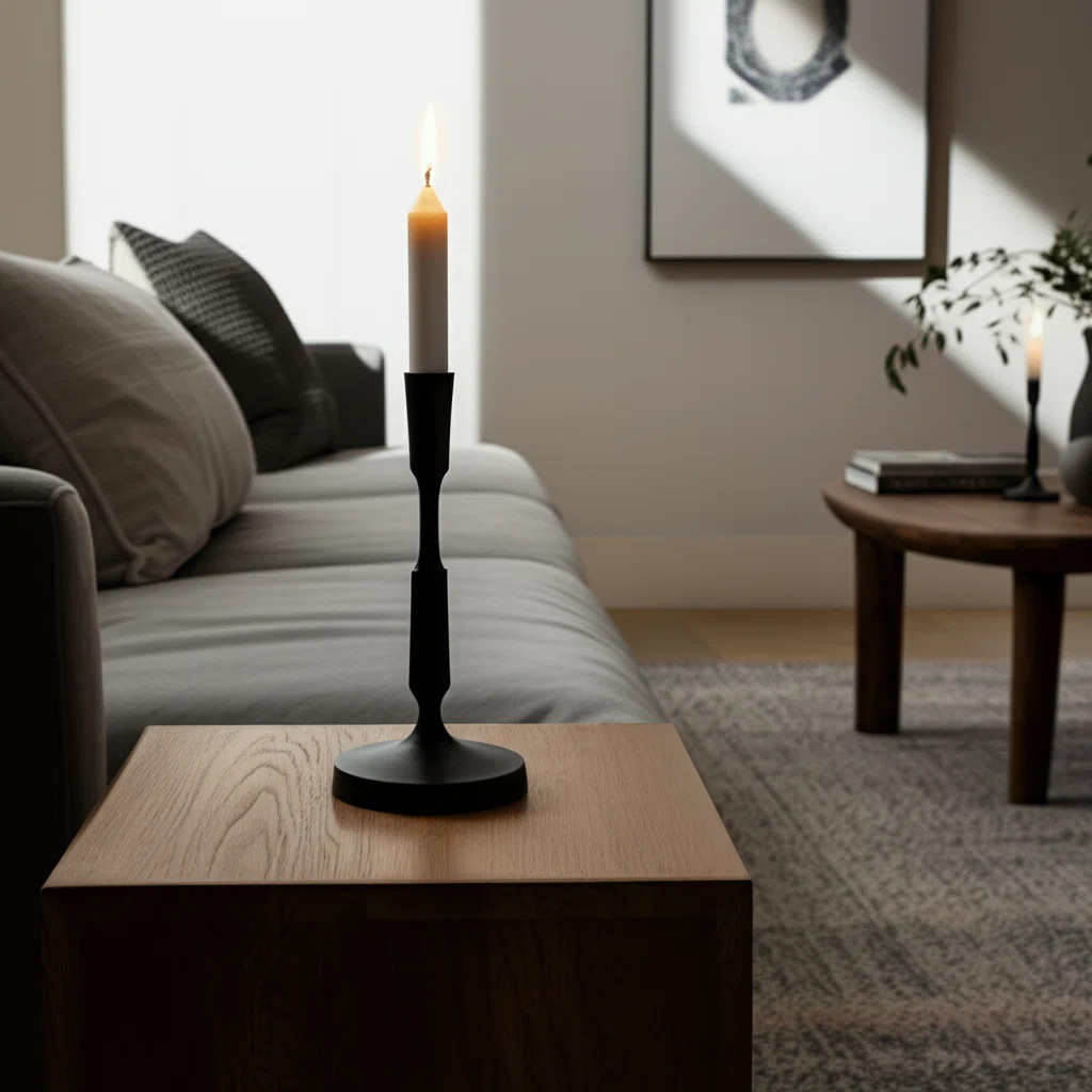 Modern Decorative Tabletop Candle Holder Stand with Sculptural Silhouette for Living Room | Wayfair North America