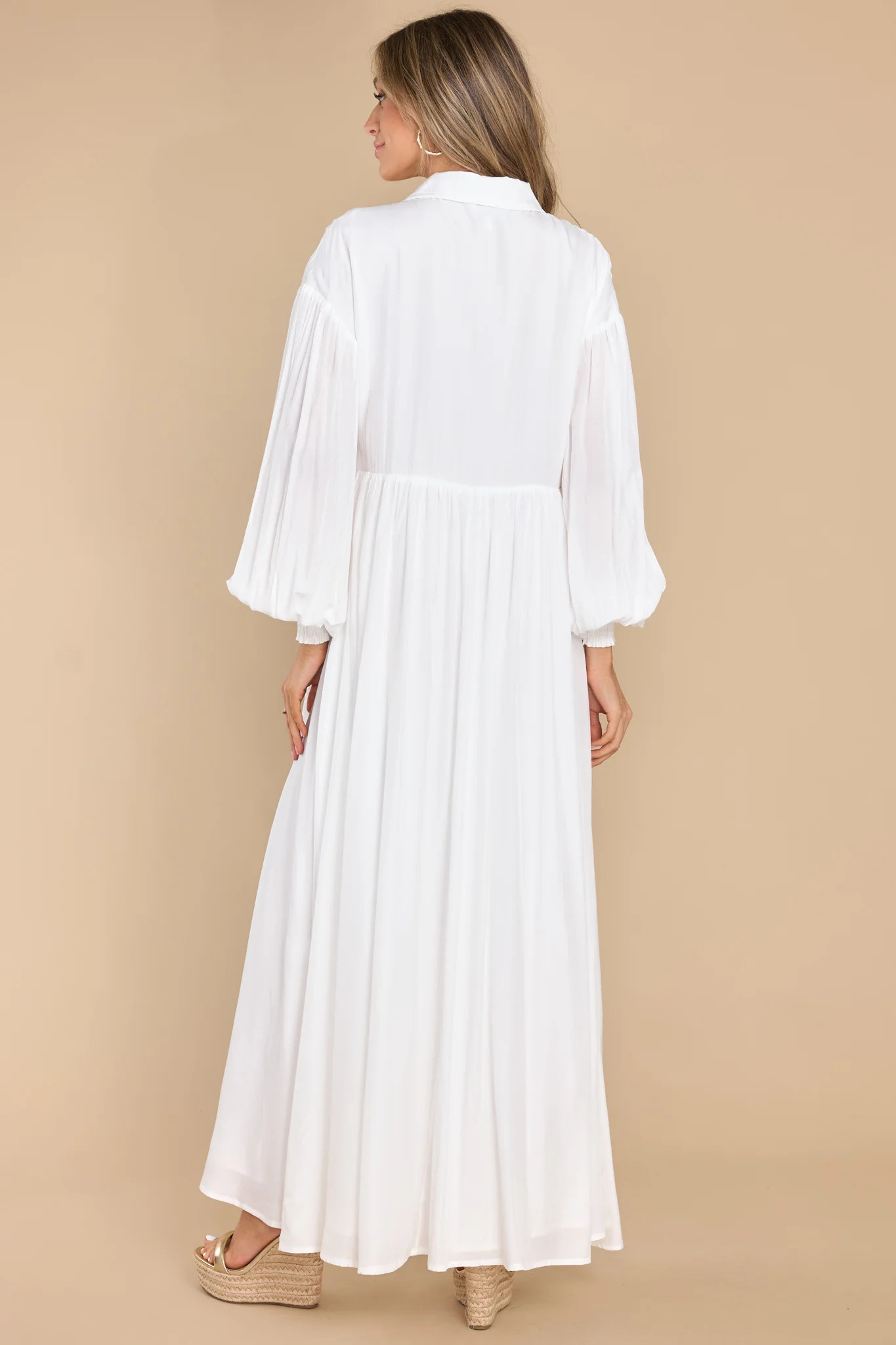 Run Towards Love White Maxi Dress | Red Dress 