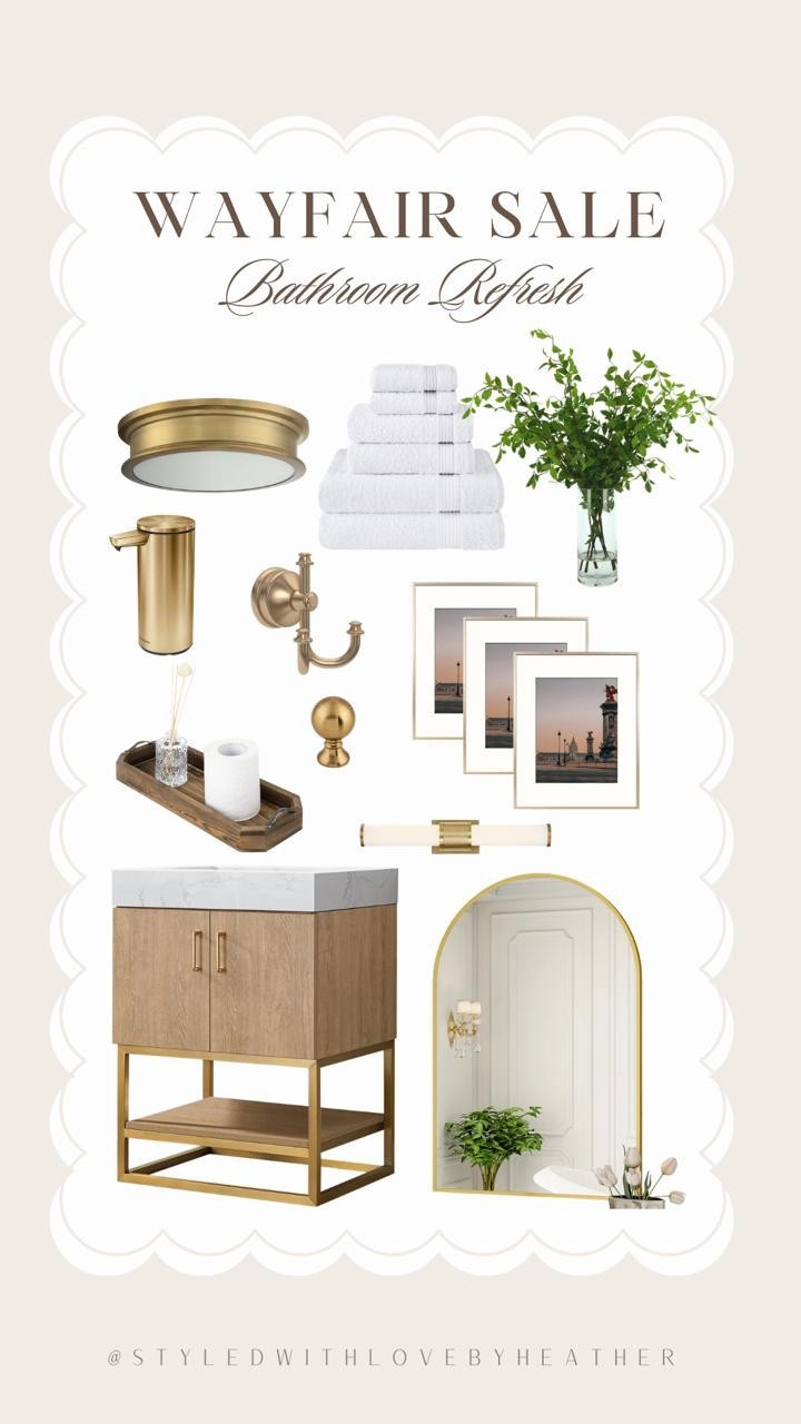 Bathroom refresh season ✨
found the prettiest pieces from the @Wayfair sale — such good finds for a clean, elevated look
everything is linked on my LTK



#LTKHome #LTKSaleAlert #LTKSeasonal