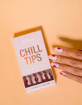 Chillhouse Chill Tips Re-useable Press-on Nails in Purple Reign | ASOS (Global)