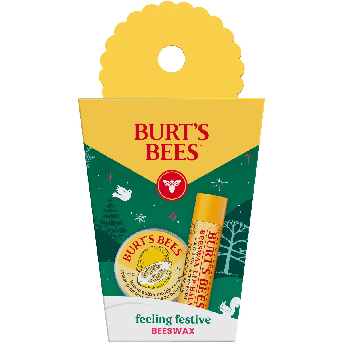 Burt's Bees Feeling Festive Beeswax Lip Balm Gift - 16oz | Target