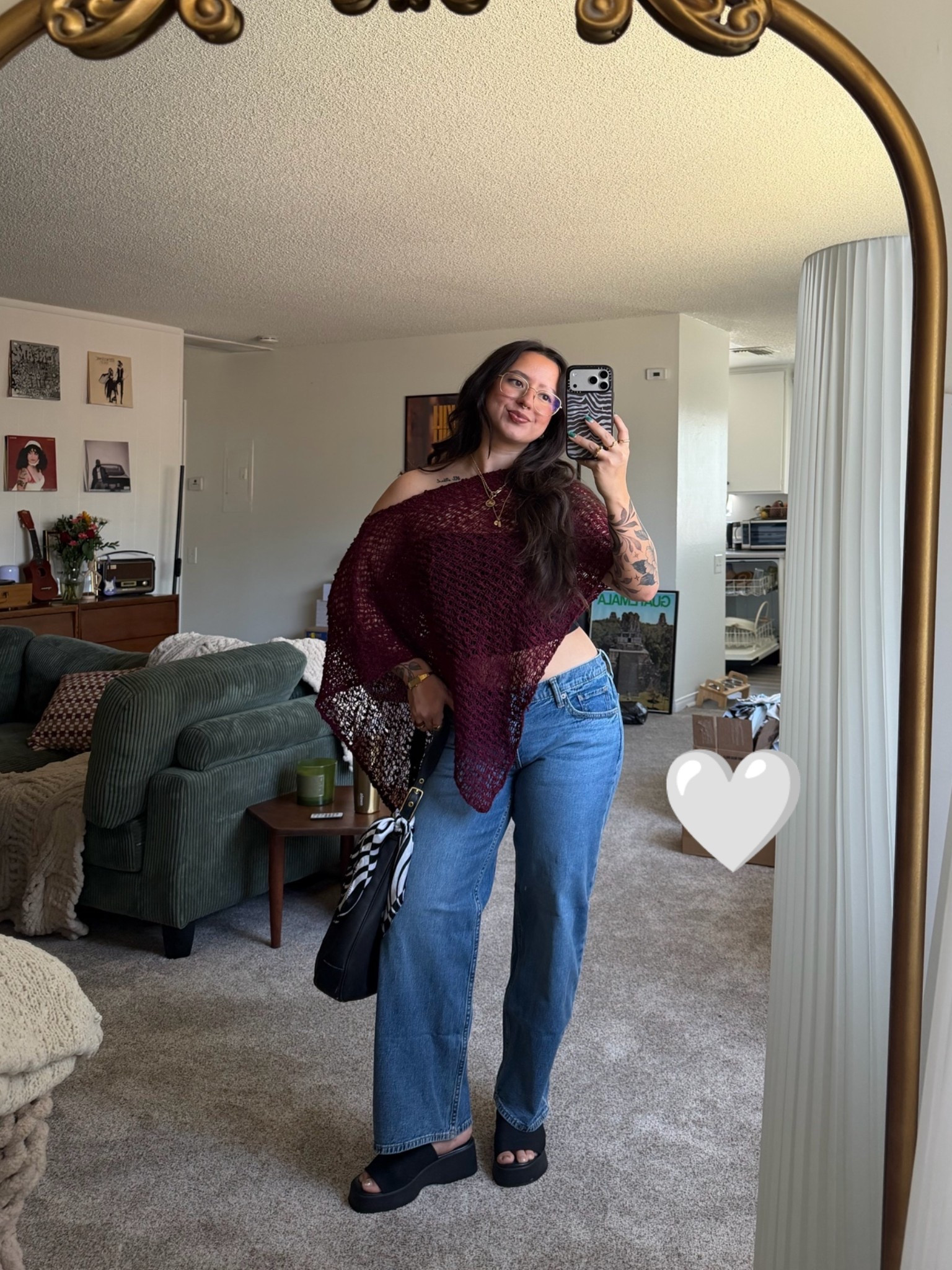 vtg poncho, bag & scarf 🤍

#LTKootd #LTKSeasonal #LTKPetite