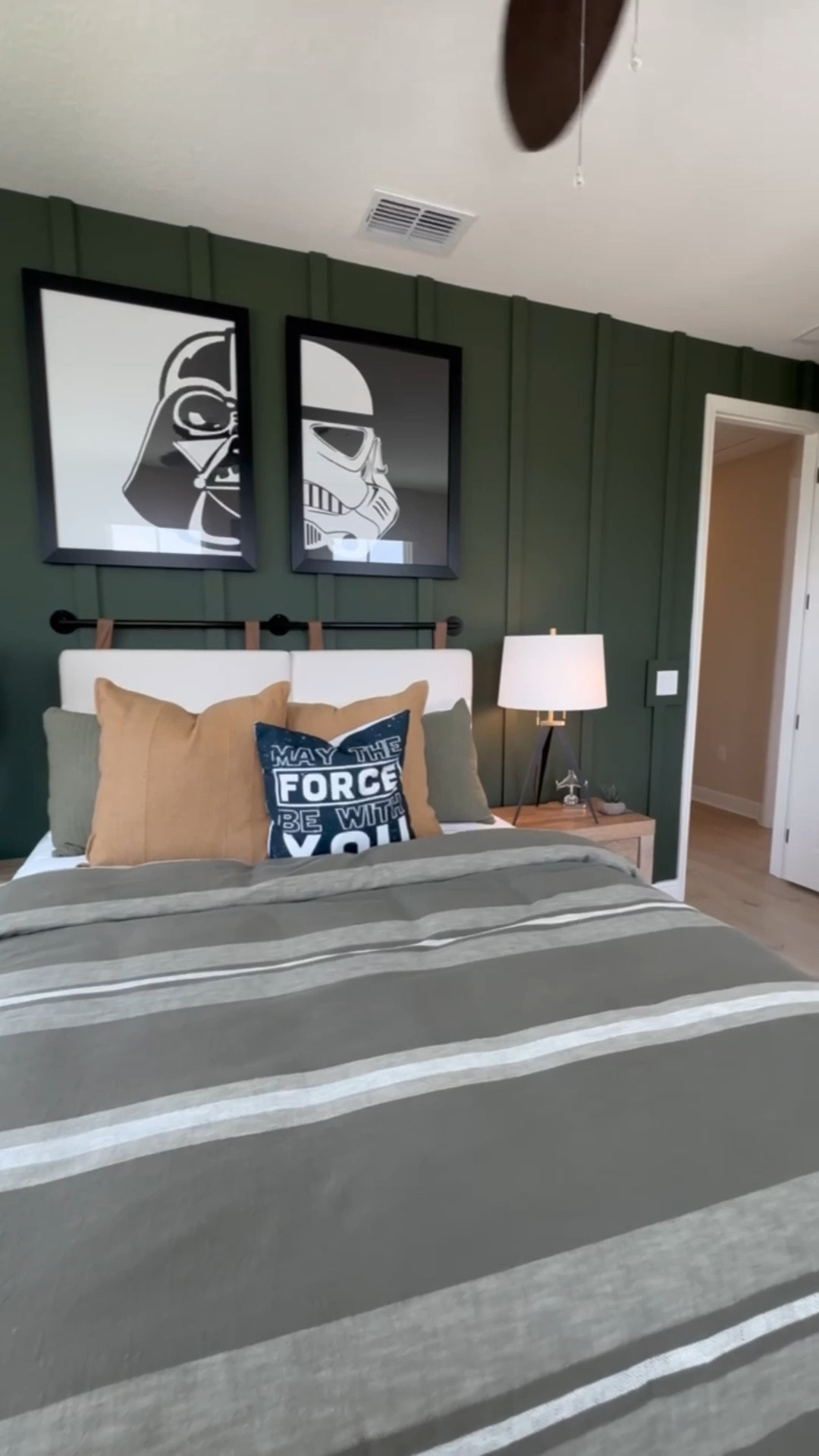 Star Wars Bedroom Decor with May the Force be with you pillows

#LTKFindsUnder100 #LTKHome