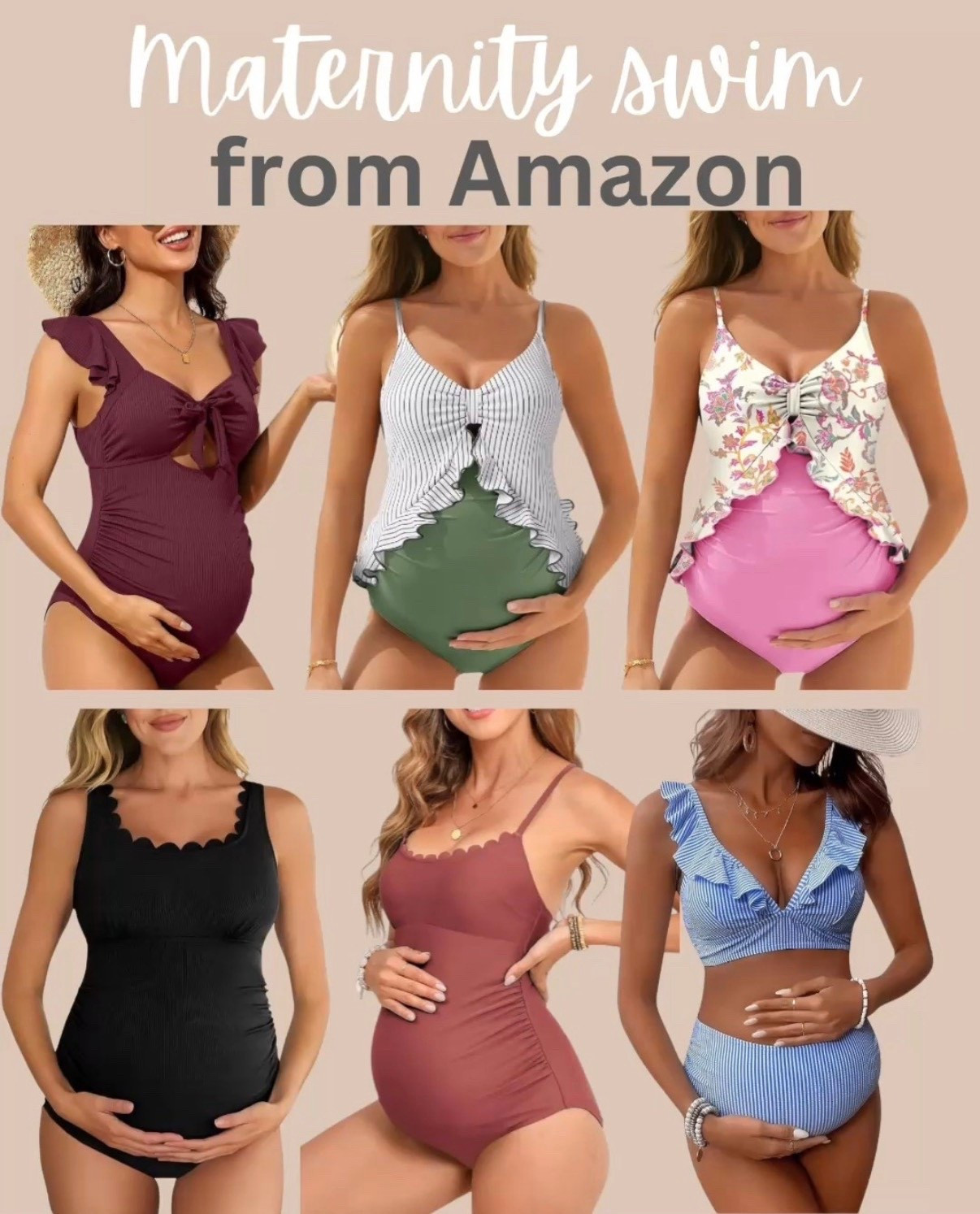 Maternity swim from Amazon prime 
Maternity swimsuit, swimwear, maternity finds, vacation wear, resort wear, travel, spring, summer, cruise, bathing suit, swim suit, bump style, amazon maternity, Amazon swim #LTKFindsUnder50 

#LTKSwim #LTKTravel #LTKBump
