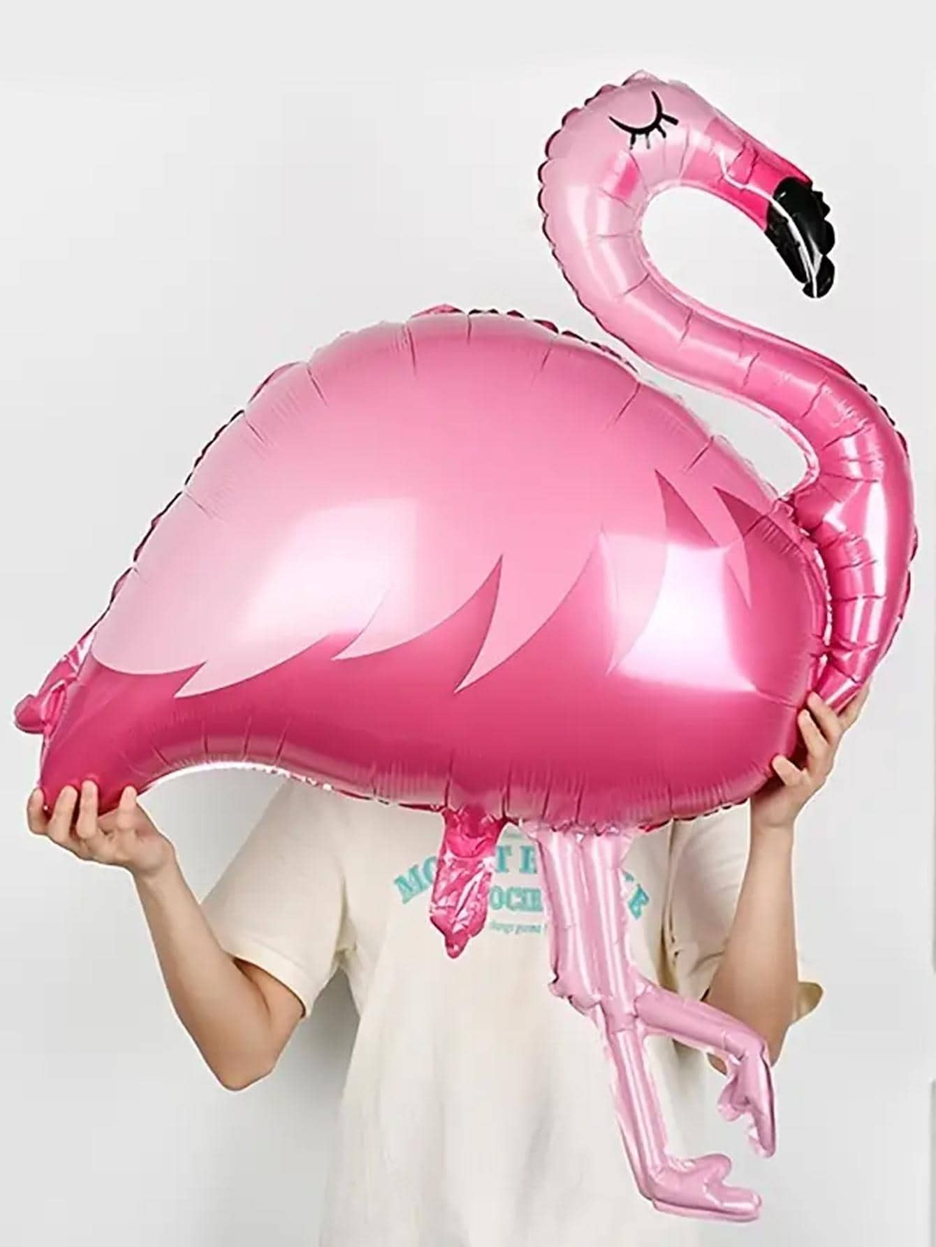 1pc Flamingo Shaped Decorative Balloon, Cute Aluminum Creative Balloon For Party | SHEIN