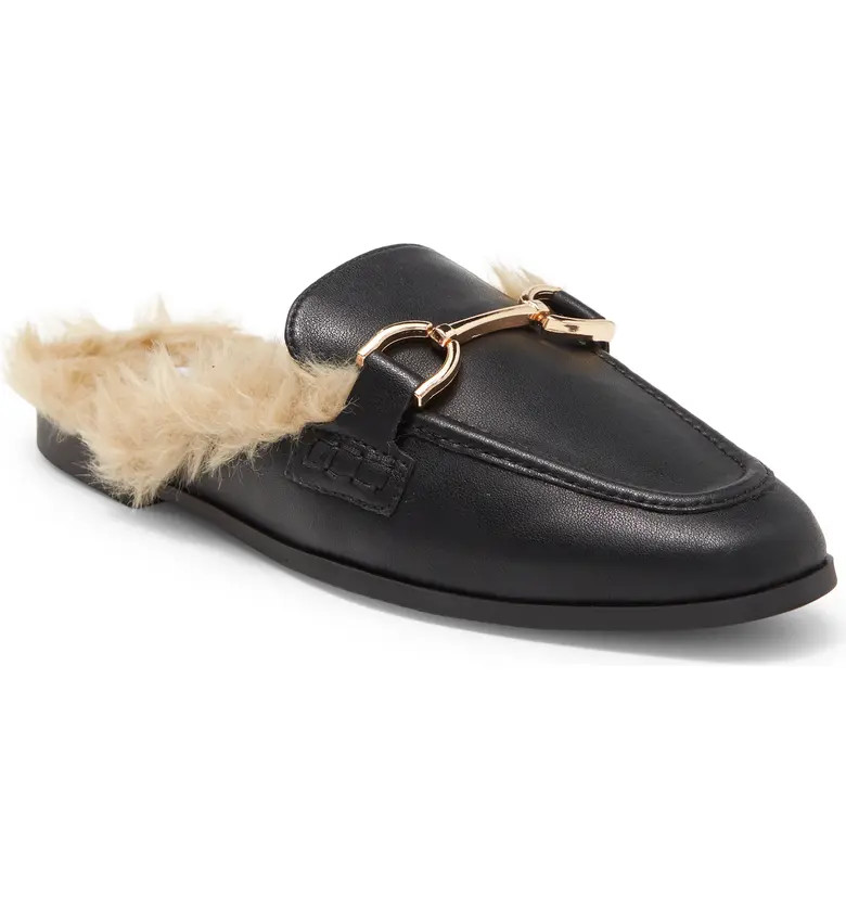 Kordyn Faux Fur Lined Horsebit Mule (Women) | Nordstrom Rack