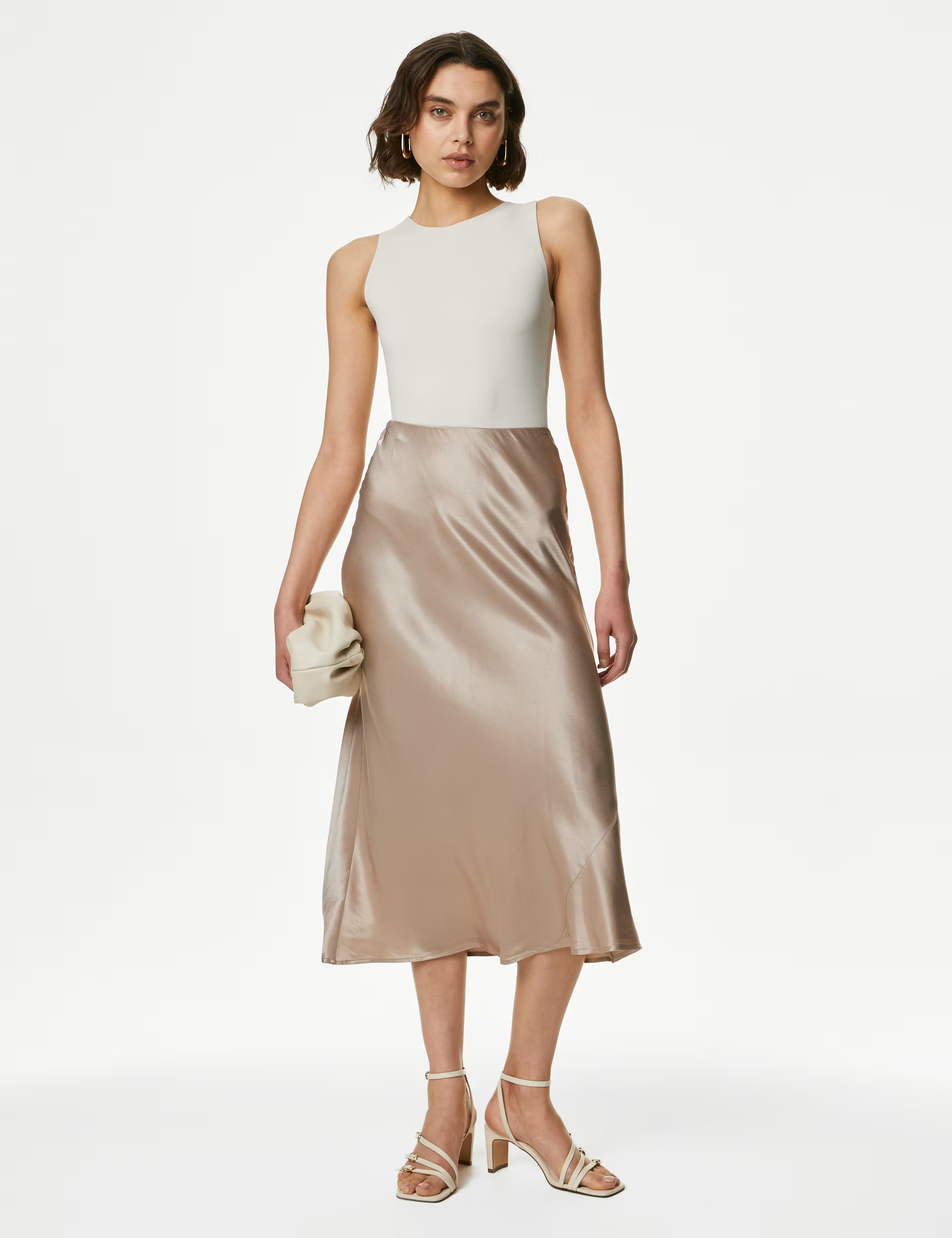 Satin Midi Slip Skirt | Marks & Spencer (UK)