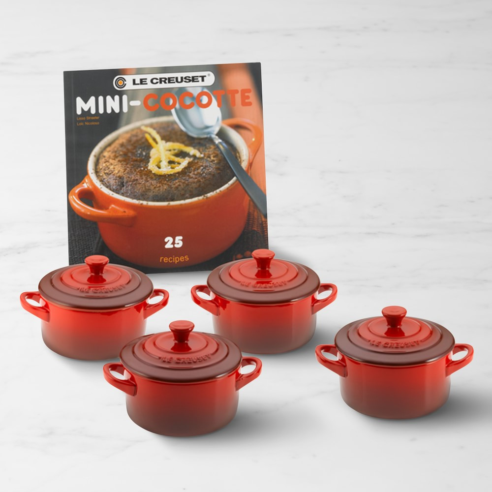 Le Creuset Stoneware Mini Cocottes with Cookbook, Set of 5 | Williams-Sonoma