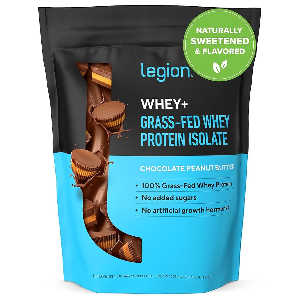 LEGION Whey+ Protein Whey Isolate from Grass Fed Cows - Whey Protein Isolate Powder Low Calorie, ... | Amazon (US)