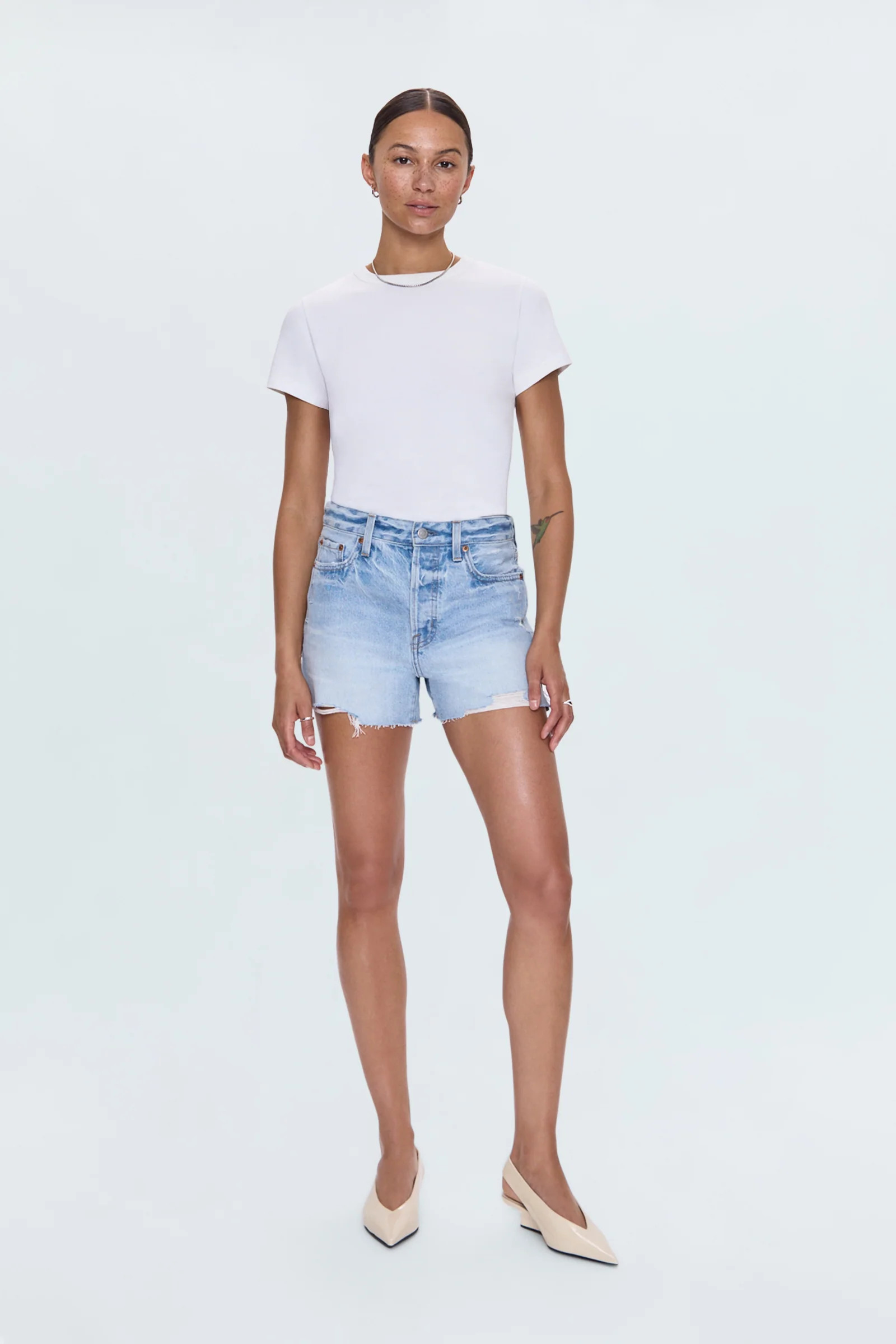 Nova High Rise Short - Luxe White Vintage | Pistola Denim