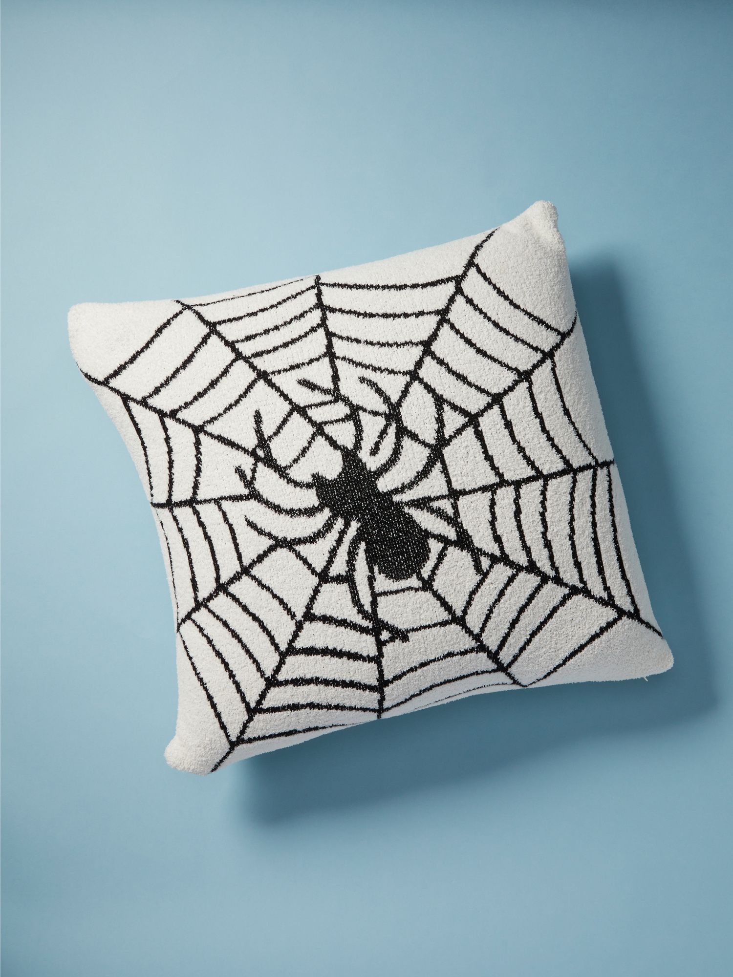 Made In India 22x22 Spider Web Pillow | Halloween | HomeGoods | HomeGoods