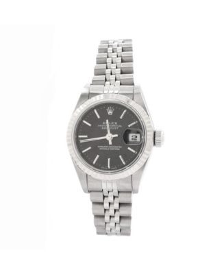 Pre-Owned Rolex Oyster Perpetual Datejust Automatic Watch in Stainless Steel and White Gold 26mm ... | Bloomingdale's (US)