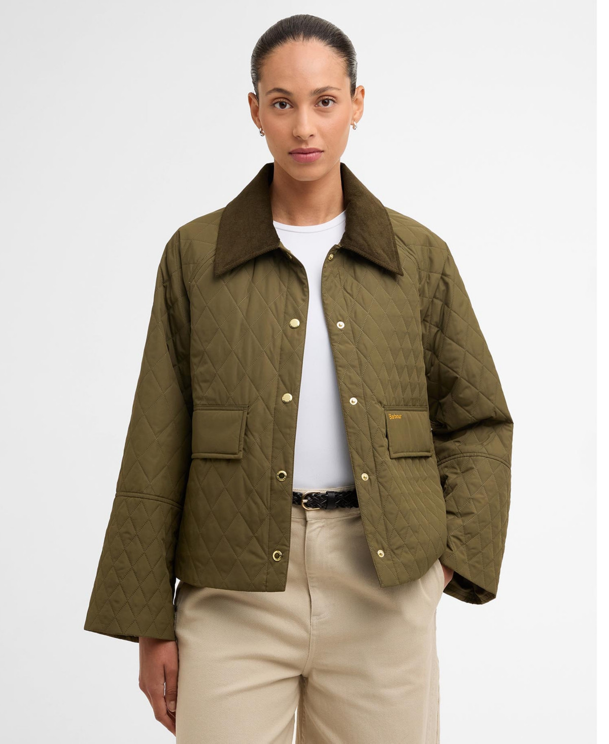 Barbour Womens Kirby Quilt Jacket - ivy green/ancient | Macy's