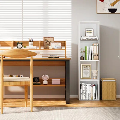 4 Wood Cube Storage, Cube Storage Bookshelf, Cubicle Shelf Bookcase For Living Room, Bedroom, Home Office, Vertical Or Horizontal | Wayfair North America