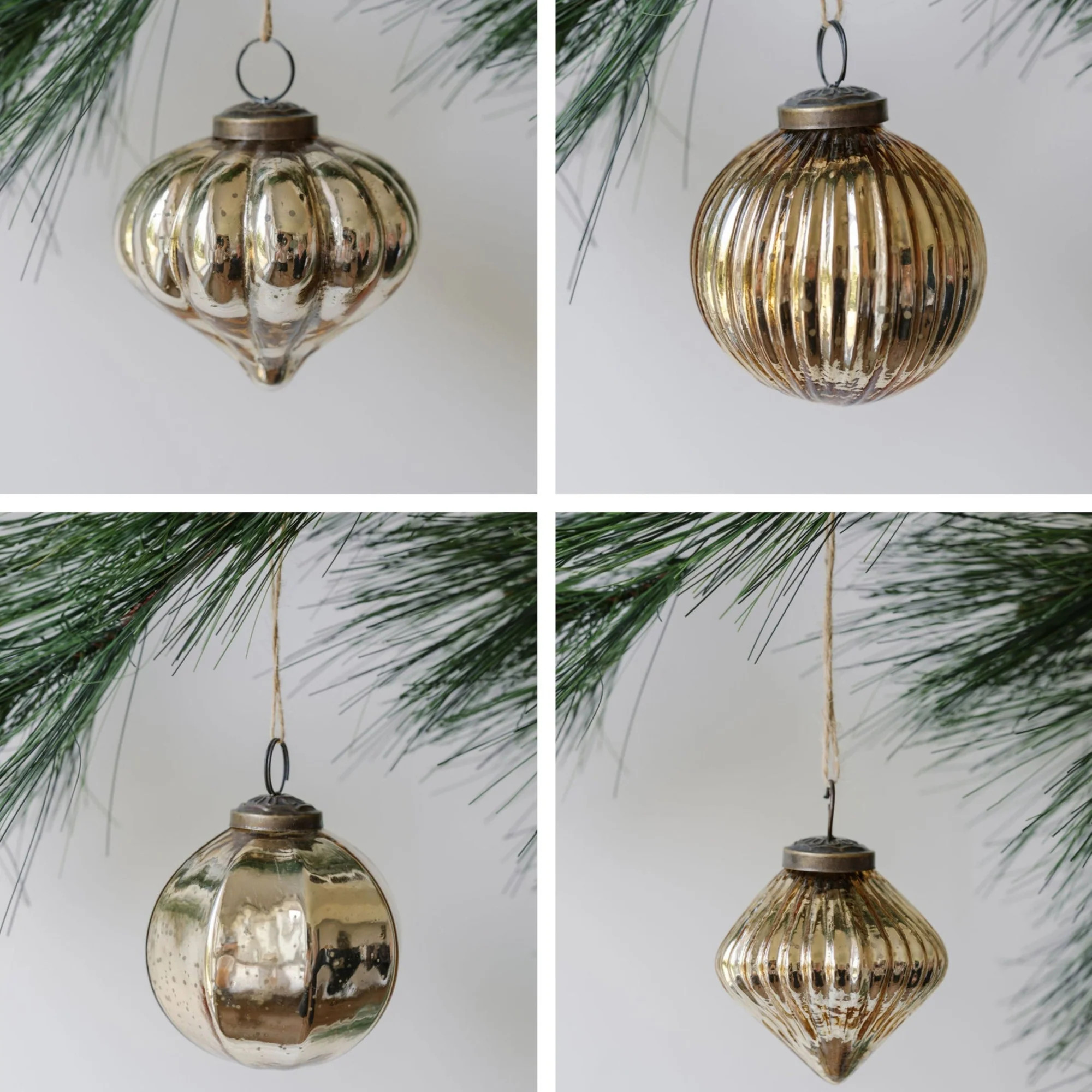 3" Mercury Glass Ornament | CG Hunter