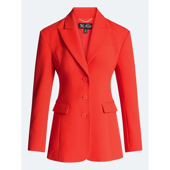 Devil Wears Prada Scoop Collection Women's and Women’s Plus Single Breasted Blazer, Sizes XS-4X | Walmart (US)