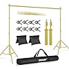EMART Backdrop Stand 10x8.5ft(WxH) Photo Studio Adjustable Background Stand Support Kit with 2 Cr... | Amazon (US)