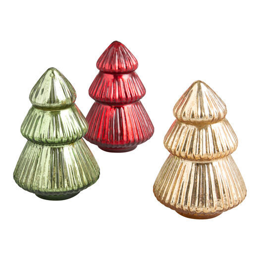 Ribbed Mercury Glass Tree Scented Candle by World Market | World Market