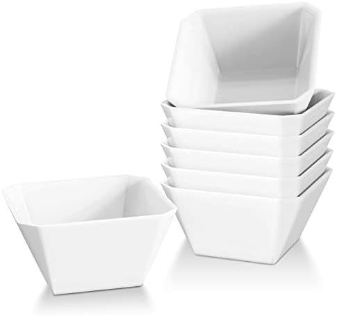 Amazon.com | 16 oz Porcelain Cereal Bowls, Uten Square Serving Bowls for kitchen, 5 Inch Soup bow... | Amazon (US)