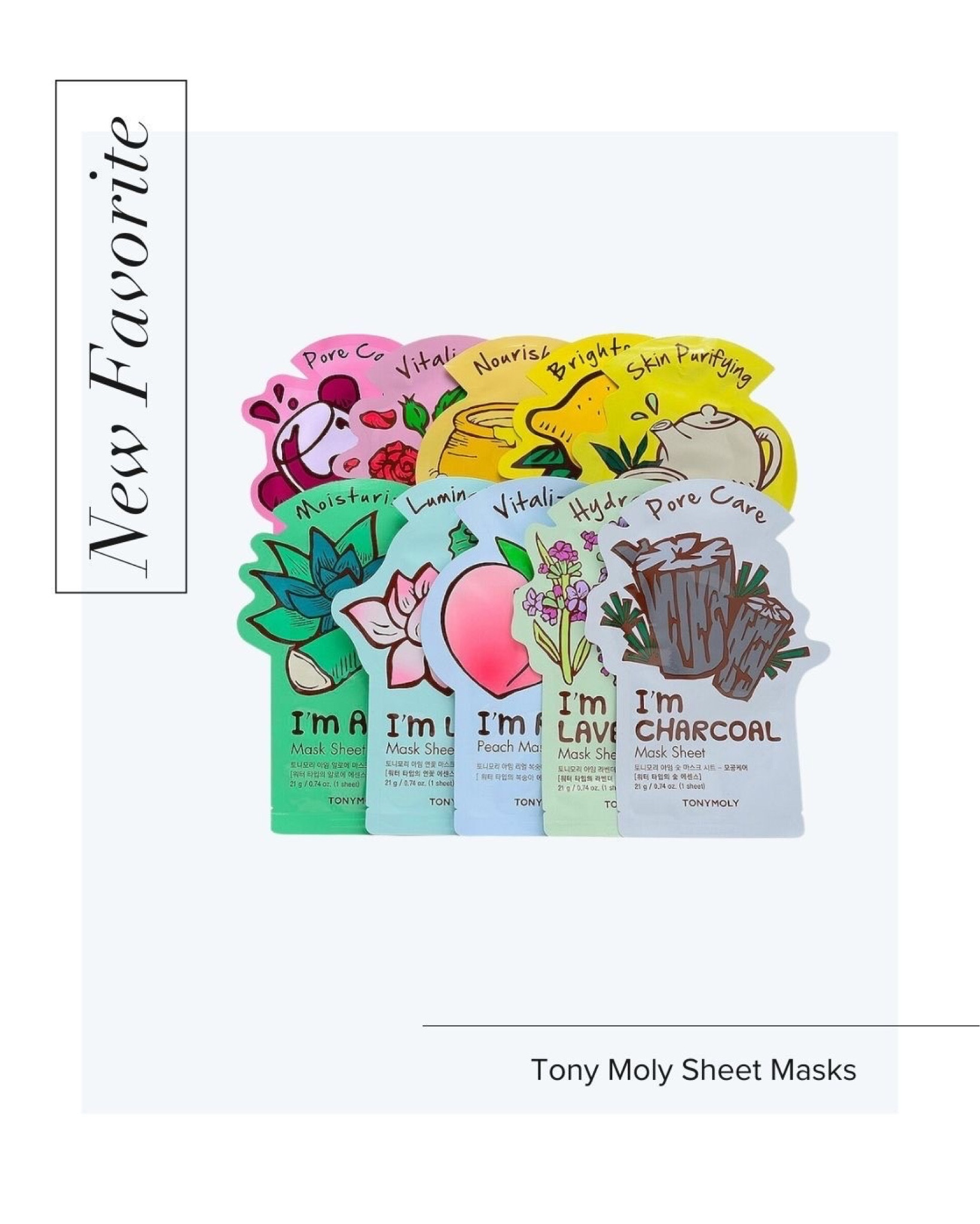 I'm loving the sheet masks from Tony Moly! 

#LTKbeauty #LTKFind #LTKSeasonal