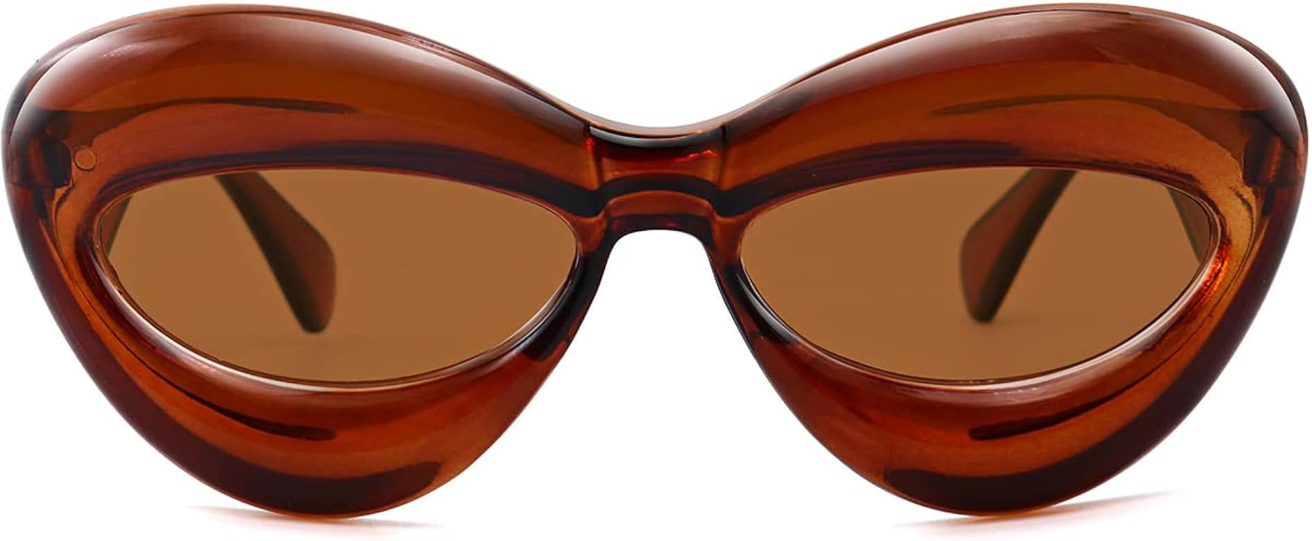 AWGSEE Trendy Inflated Shape Lip Sunglasses for Women Fashion Oversized Cat Eye Shades UV400 Prot... | Amazon (US)