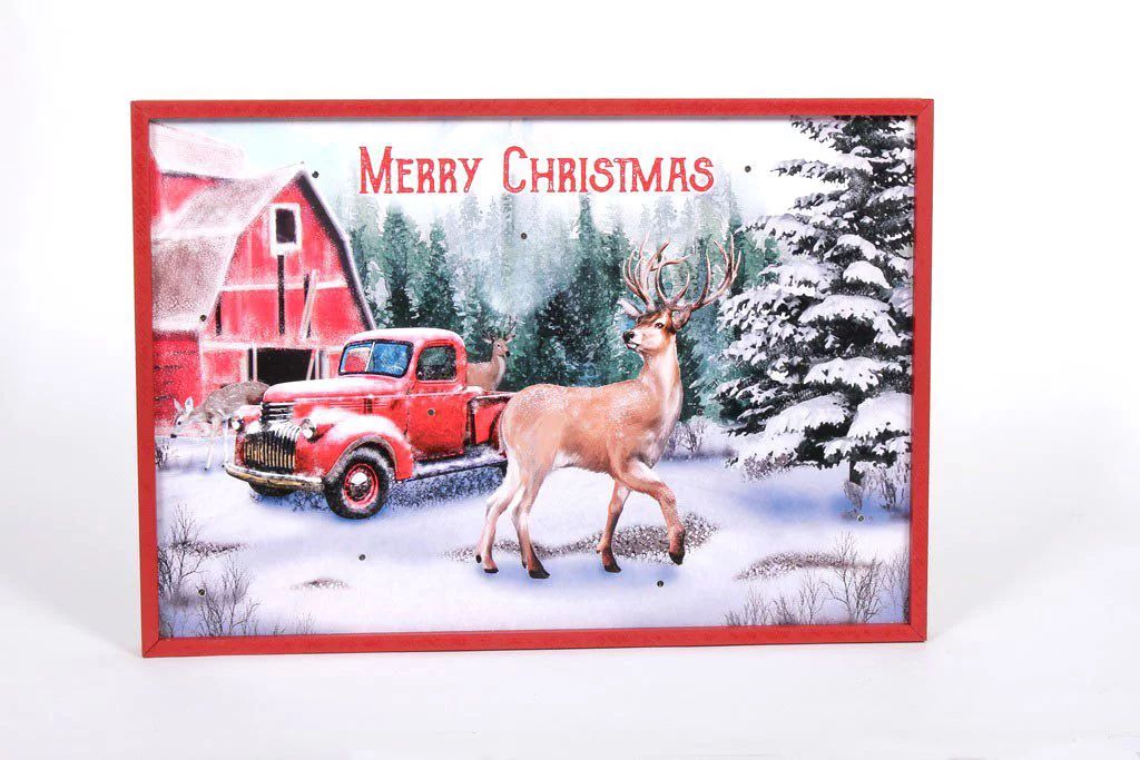 Holiday Time MDF Farmhouse Hanging Décor, 16 -Inch | Walmart (US)