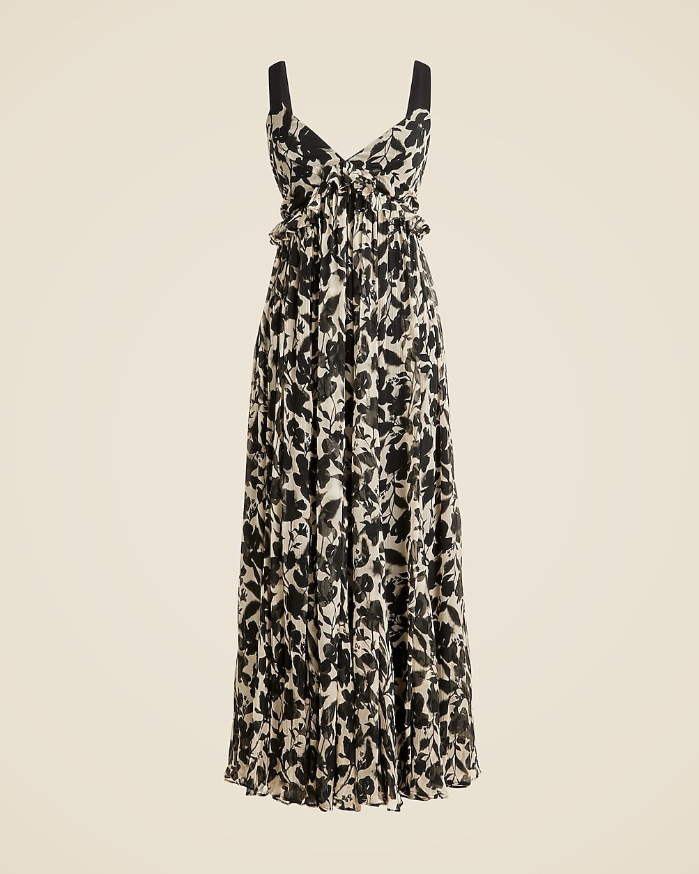 Collection ruffle-trim dress in chiffon | J. Crew US