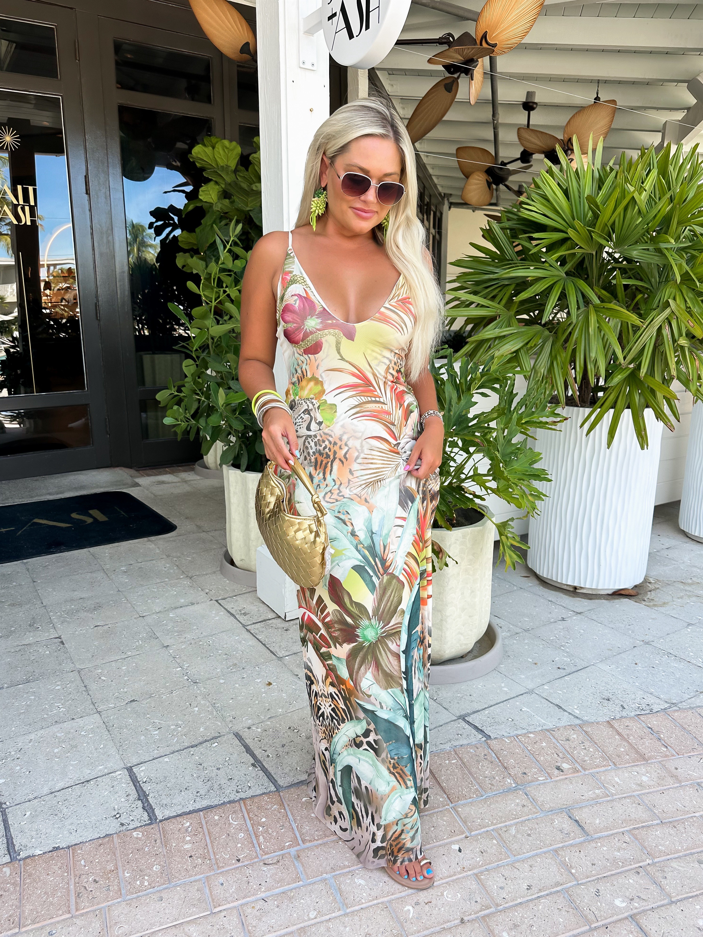 Wearing size small - I love this vacation dress! 

#LTKSwim #LTKFindsUnder100 #LTKTravel
