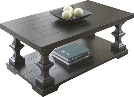 Millis Floor Shelf Coffee Table with Storage | Wayfair North America