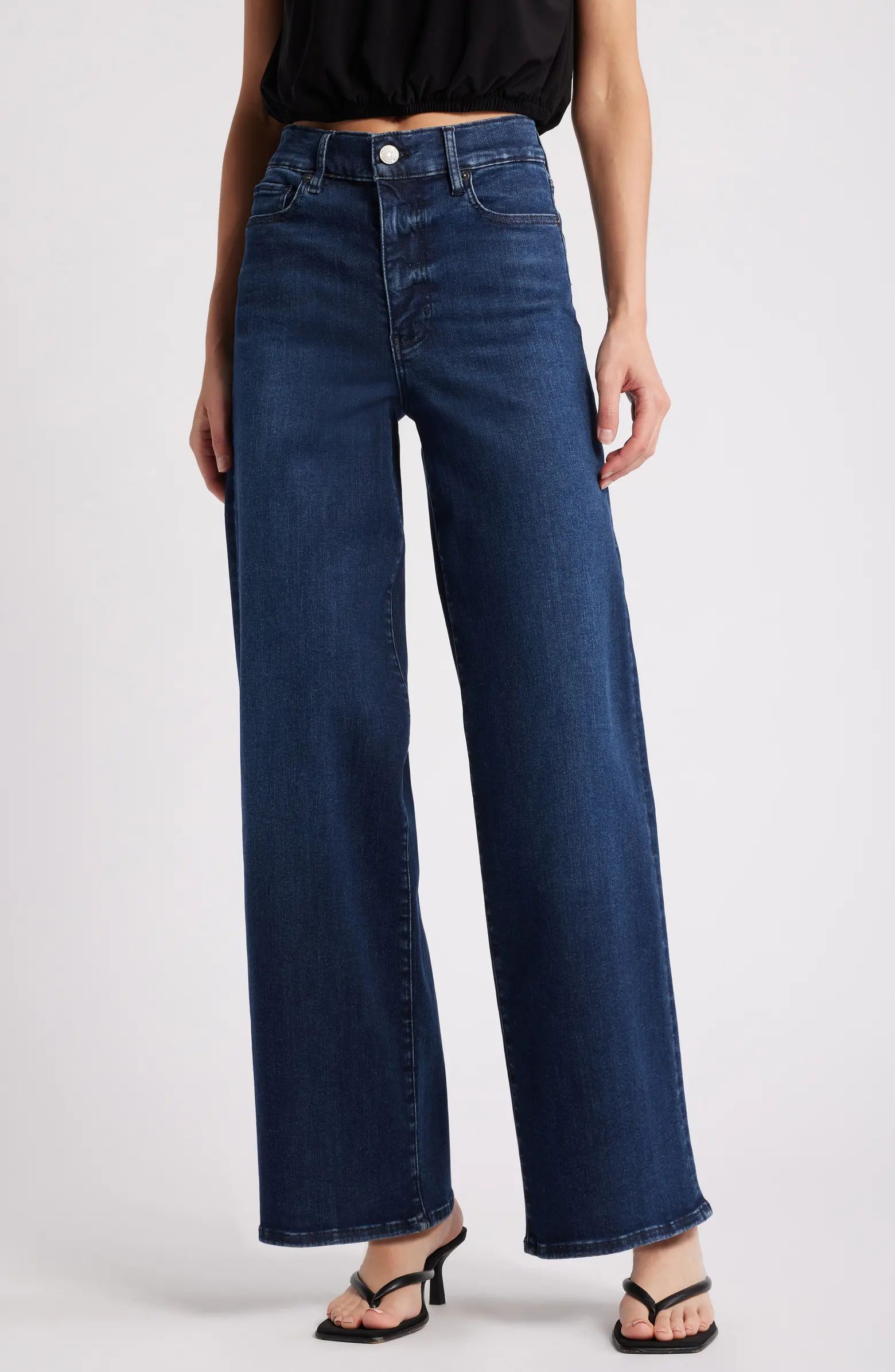 FRAME Le Slim Palazzo High Waist Wide Leg Jeans | Nordstrom | Nordstrom